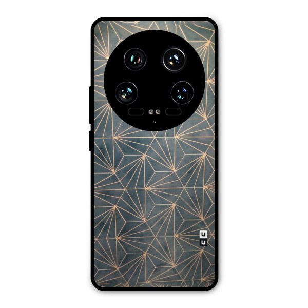 Dotted Lines Pattern Metal Back Case for Xiaomi 14 Ultra