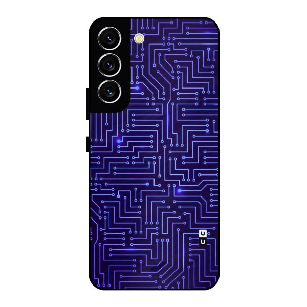 Dotting Lines Metal Back Case for Galaxy S22 5G