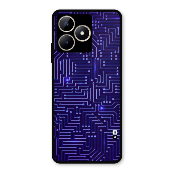 Dotting Lines Metal Back Case for Realme C53