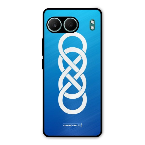 Double Infinity Blue Metal Back Case for OnePlus Nord 4