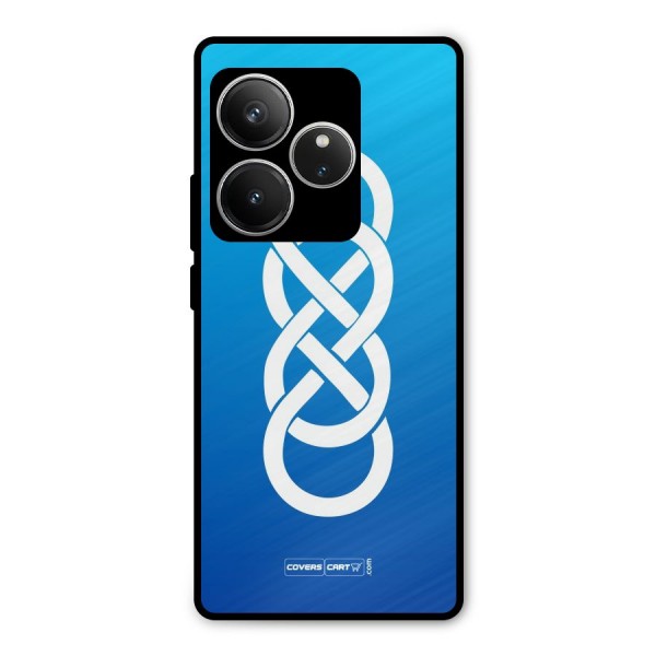 Double Infinity Blue Metal Back Case for Realme GT 6