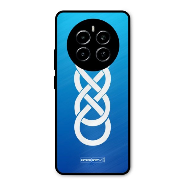 Double Infinity Blue Metal Back Case for Realme P1