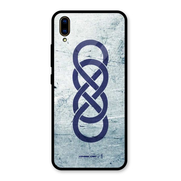 Double Infinity Rough Glass Back Case for Vivo V11 Pro