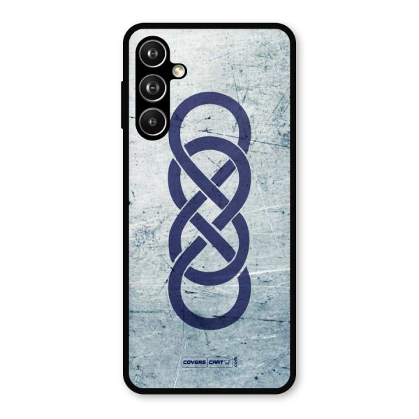 Double Infinity Rough Metal Back Case for Galaxy F54