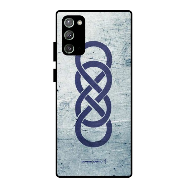 Double Infinity Rough Metal Back Case for Galaxy Note 20