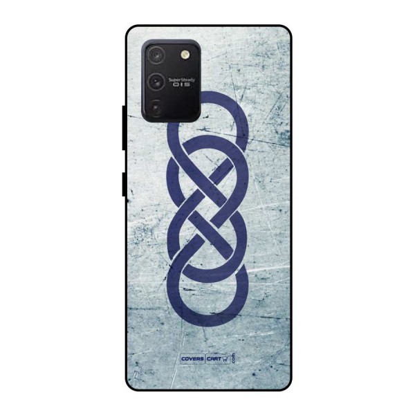 Double Infinity Rough Metal Back Case for Galaxy S10 Lite