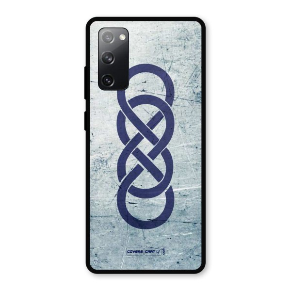 Double Infinity Rough Metal Back Case for Galaxy S20 FE 5G
