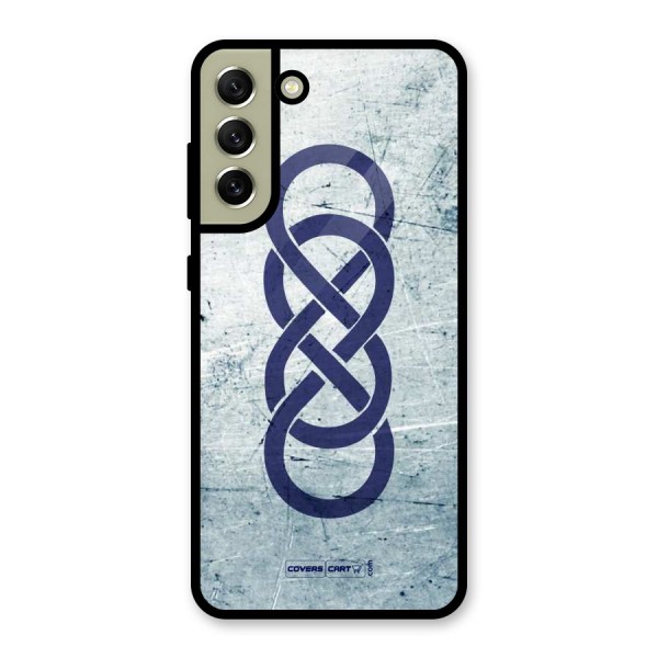 Double Infinity Rough Metal Back Case for Galaxy S21 FE 5G (2023)