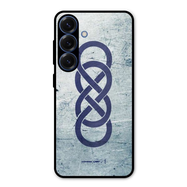 Double Infinity Rough Metal Back Case for Galaxy S25
