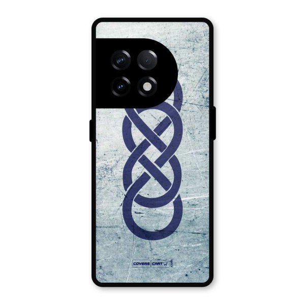 Double Infinity Rough Metal Back Case for OnePlus 11R