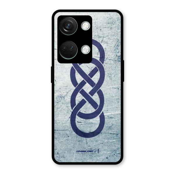 Double Infinity Rough Metal Back Case for OnePlus Nord 3