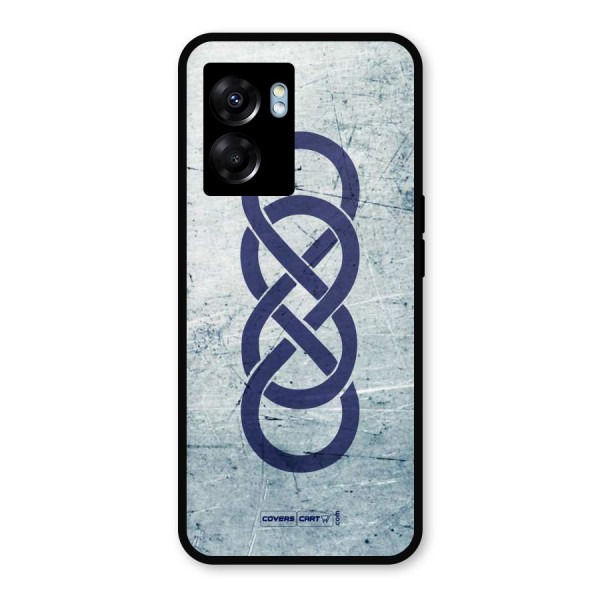 Double Infinity Rough Metal Back Case for Realme Narzo 50 5G