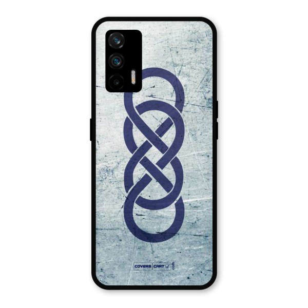 Double Infinity Rough Metal Back Case for Realme X7 Max
