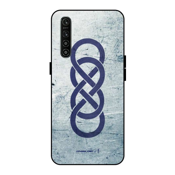 Double Infinity Rough Metal Back Case for Realme XT