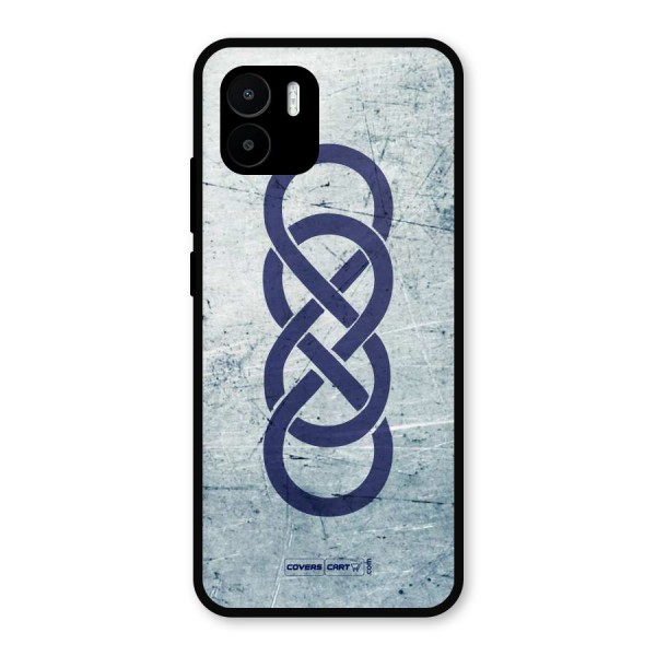 Double Infinity Rough Metal Back Case for Redmi A2