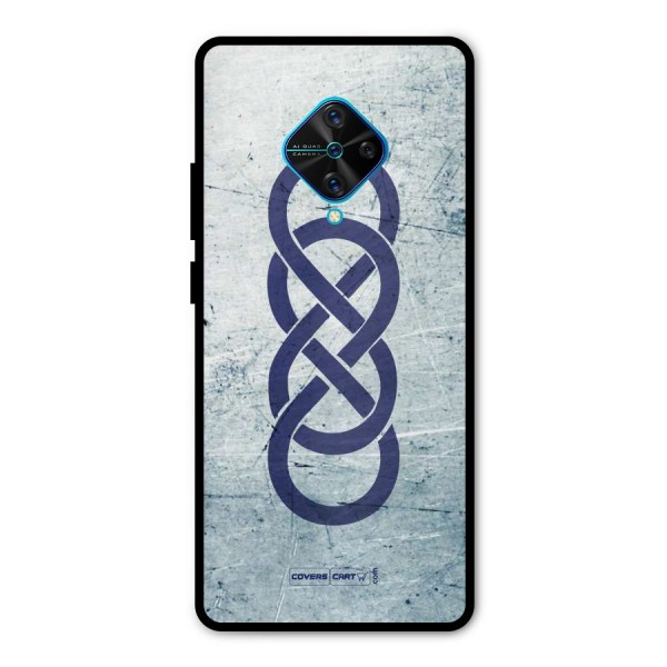 Double Infinity Rough Metal Back Case for Vivo S1 Pro