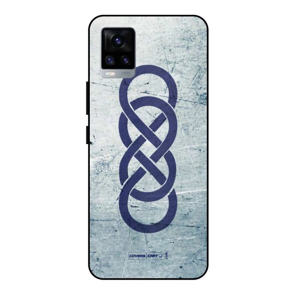 Double Infinity Rough Metal Back Case for Vivo V20