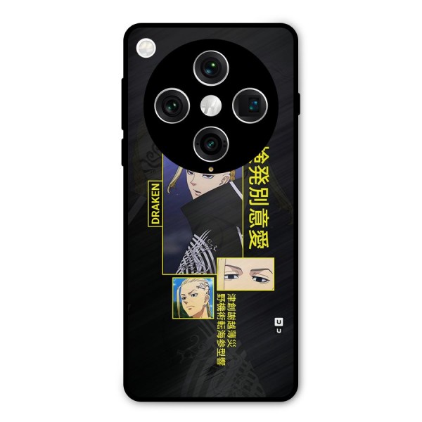Draken Manji Gang Metal Back Case for Oppo Find X8 Pro
