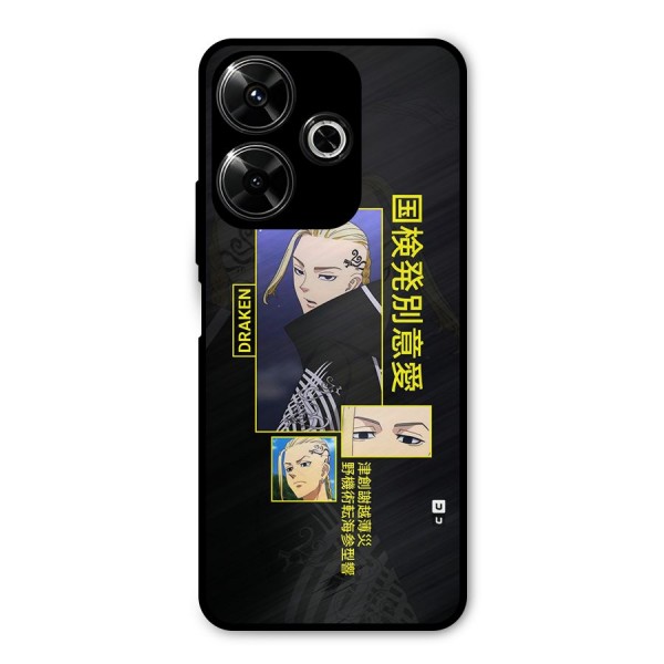 Draken Manji Gang Metal Back Case for Poco M6 Plus