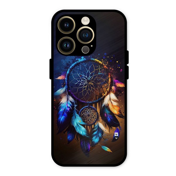 Dream Feather Metal Back Case for iPhone 14 Pro