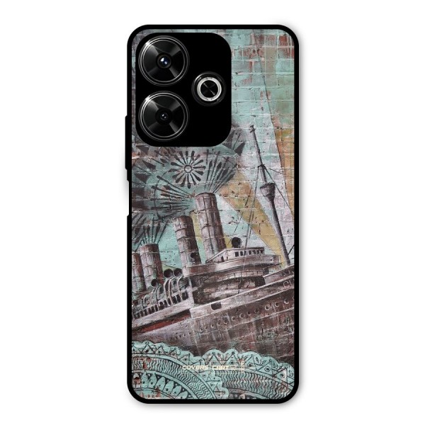 Dream Ship Metal Back Case for Poco M6 Plus