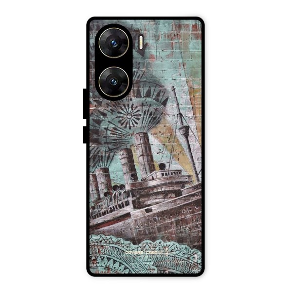 Dream Ship Metal Back Case for Vivo V29e