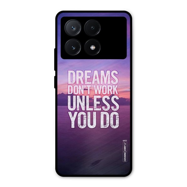 Dreams Work Metal Back Case for Poco X6 Pro