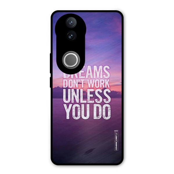 Dreams Work Metal Back Case for Vivo V50e
