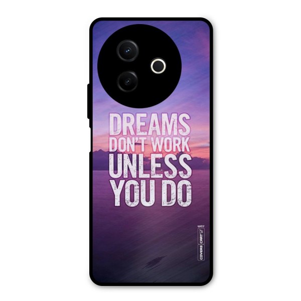 Dreams Work Metal Back Case for Vivo Y39