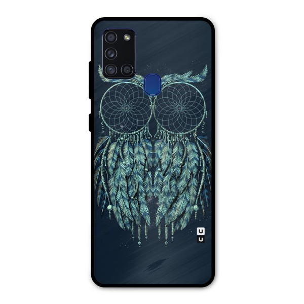 Dreamy Owl Catcher Metal Back Case for Galaxy A21s