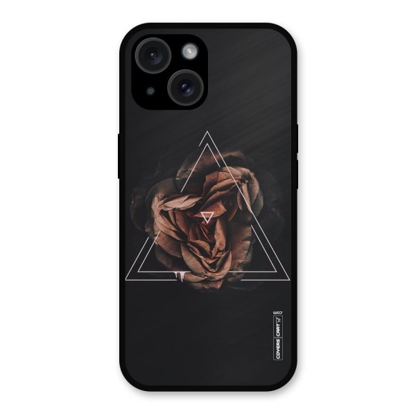 Dusty Rose Metal Back Case for iPhone 15