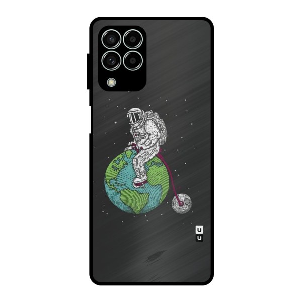 Earth Space Doodle Metal Back Case for Galaxy M33