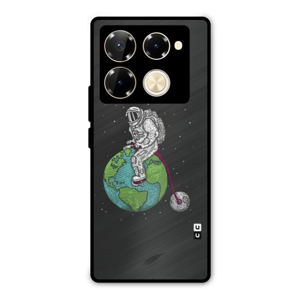 Earth Space Doodle Metal Back Case for Infinix Note 40 Pro Plus