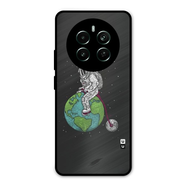 Earth Space Doodle Metal Back Case for Realme 12 Pro Plus
