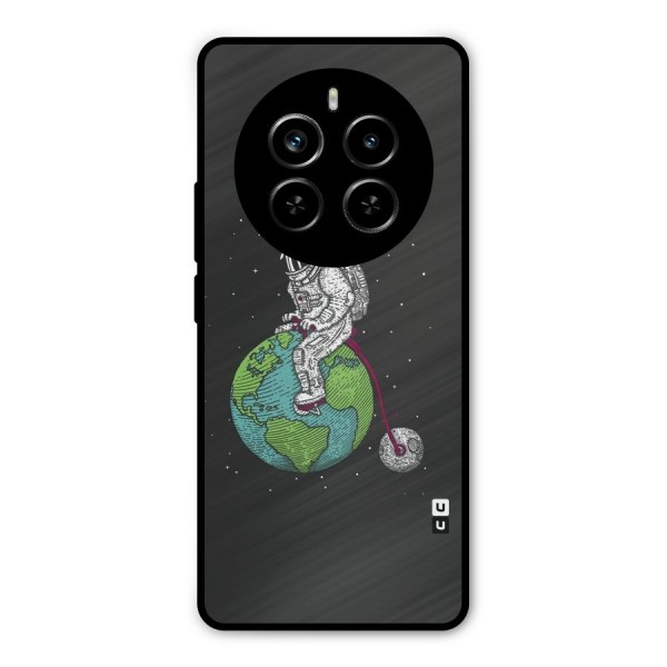 Earth Space Doodle Metal Back Case for Realme P1 Pro