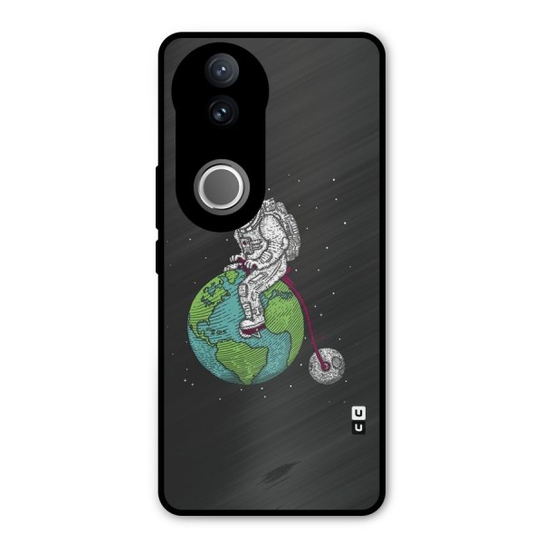 Earth Space Doodle Metal Back Case for Vivo V50e
