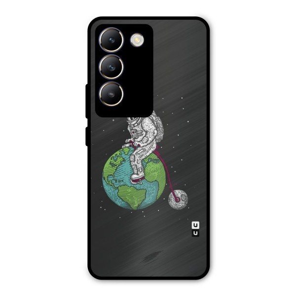 Earth Space Doodle Metal Back Case for Vivo Y200e