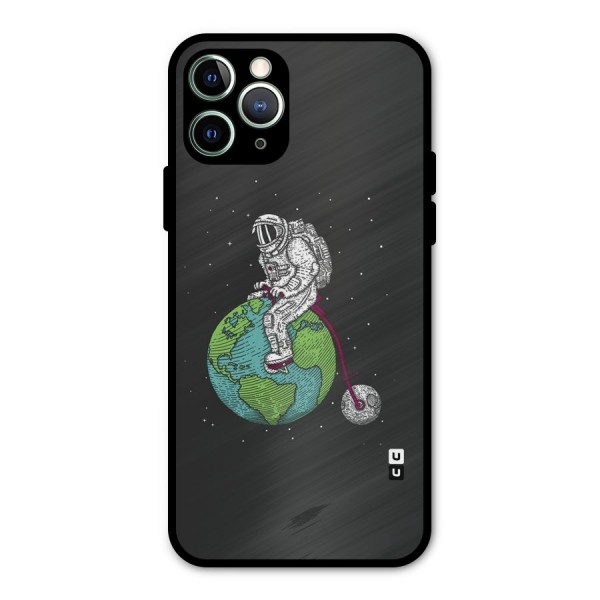Earth Space Doodle Metal Back Case for iPhone 11 Pro Max