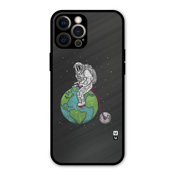 Earth Space Doodle Metal Back Case for iPhone 12 Pro Max
