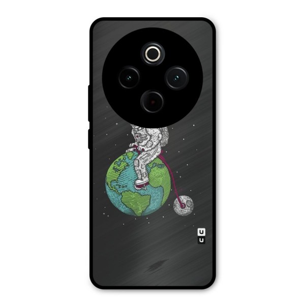 Earth Space Doodle Metal Back Case for iQOO Z10