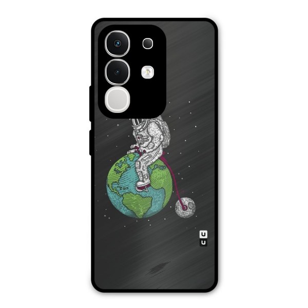 Earth Space Doodle Metal Back Case for iQOO Z10x