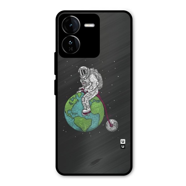 Earth Space Doodle Metal Back Case for iQOO Z9