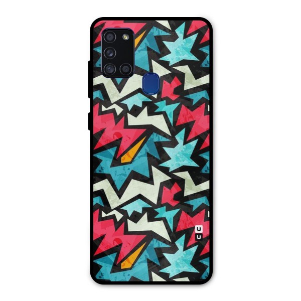 Electric Color Design Metal Back Case for Galaxy A21s