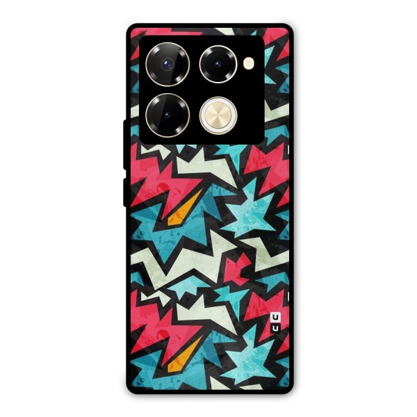 Electric Color Design Metal Back Case for Infinix Note 40 Pro Plus