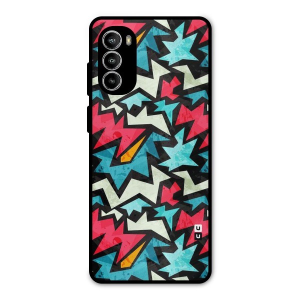 Electric Color Design Metal Back Case for Moto G52