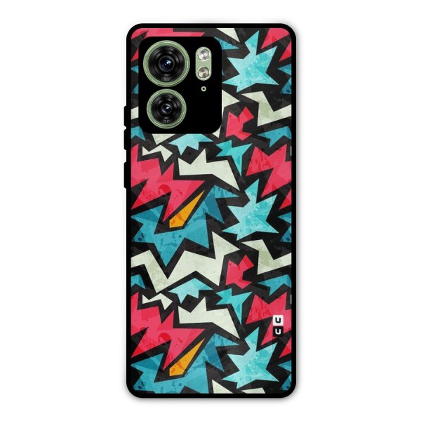 Electric Color Design Metal Back Case for Motorola Edge 40 5G