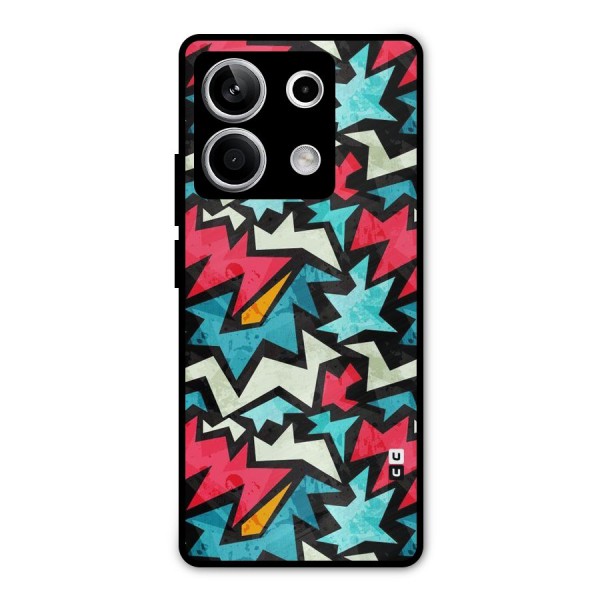Electric Color Design Metal Back Case for Redmi Note 13 5G