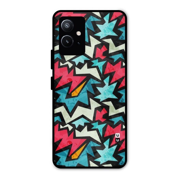 Electric Color Design Metal Back Case for Vivo T1 5G