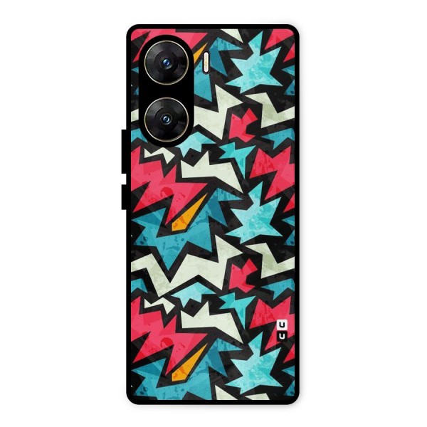 Electric Color Design Metal Back Case for Vivo V29e