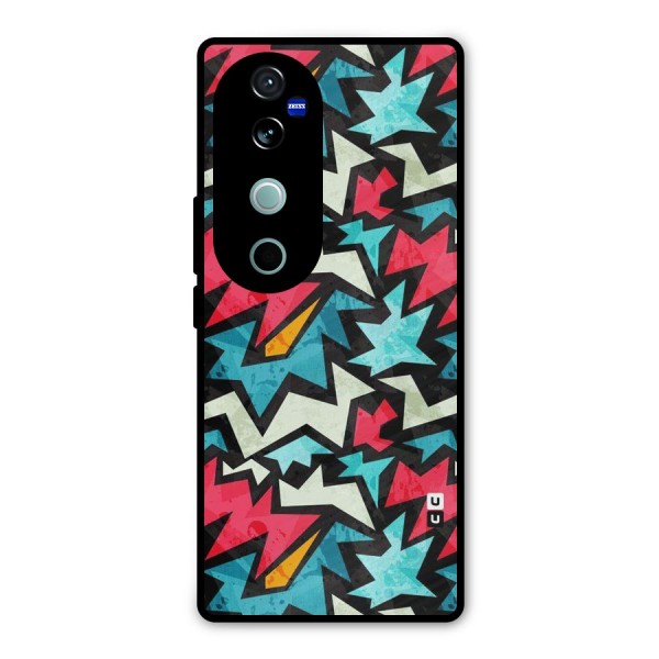 Electric Color Design Metal Back Case for Vivo V40 Pro